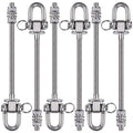 SELEWARE Heavy Duty Swing Hangers | 6 Pcs Stainless Steel Beam Hooks
