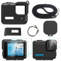 FiTSTILL Silicone Case for GoPro Hero 12/11/10/9 with Screen Protectors