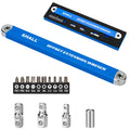 Shall 15.4" Offset Extension Wrench Set with 3 Adapters & 10 Bits