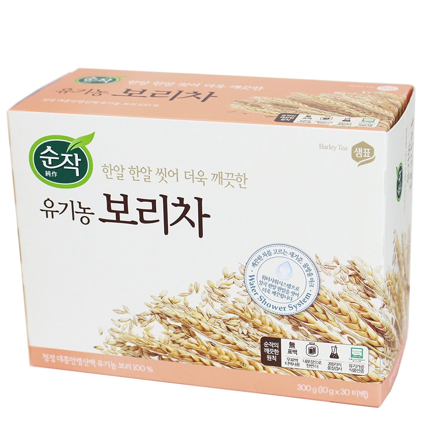 Sempio Roasted Barley Tea – Caffeine-Free Korean Herbal Tea (30 Bags)