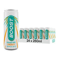 Boost Sugar Free Tropical Energy Drink - 24 x 250ml Multipack Cans