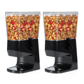 Tokokimo Double Cereal Dispenser | 6.4L Dry Food Storage Container – Black