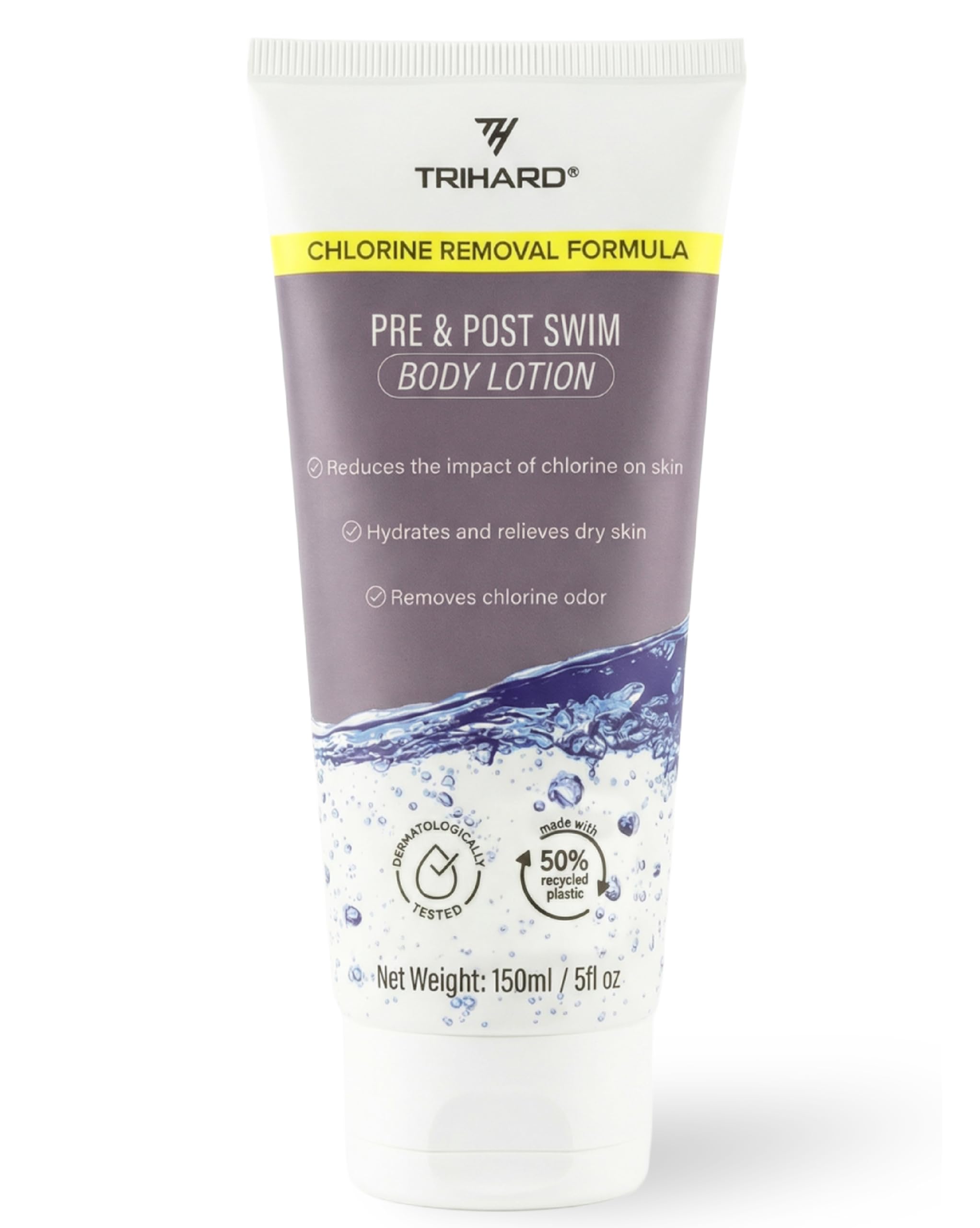 TRIHARD Swimmer's Lotion | Pre & Post-Swim Chlorine Removal Moisturizer