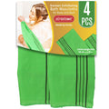 etreetowel Korean Exfoliating Bath Washcloths - XL Viscose Rayon (4 Pack)