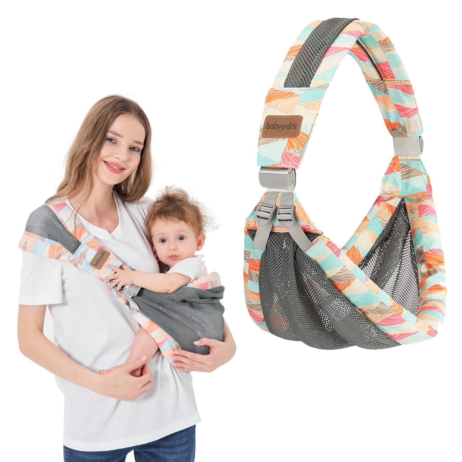 IULONEE Baby Sling – Breathable 3D Mesh Adjustable Wrap Carrier