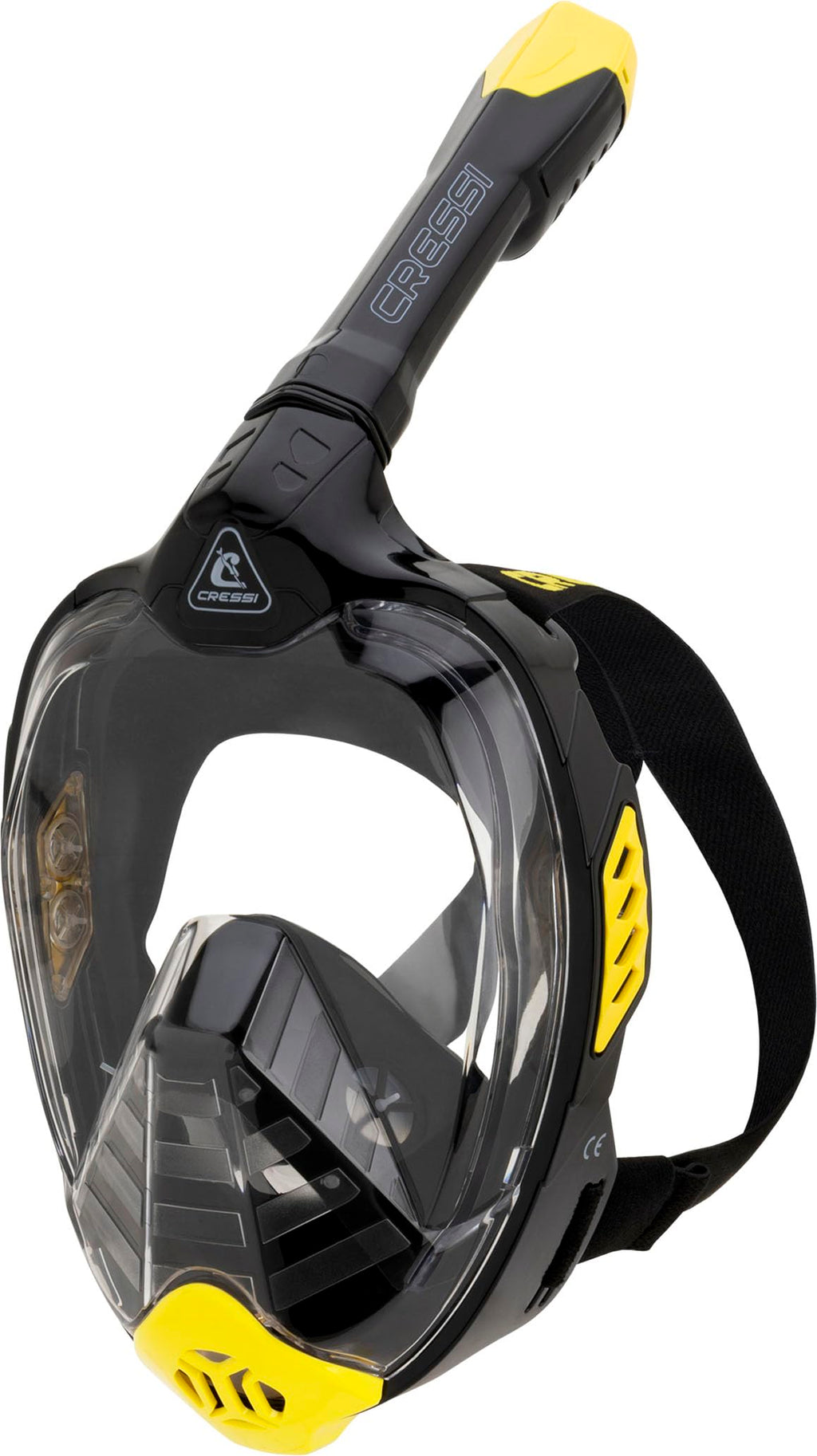 Cressi Bali Full Face Snorkel Mask - Anti-Fog Silicone with Camera Mount