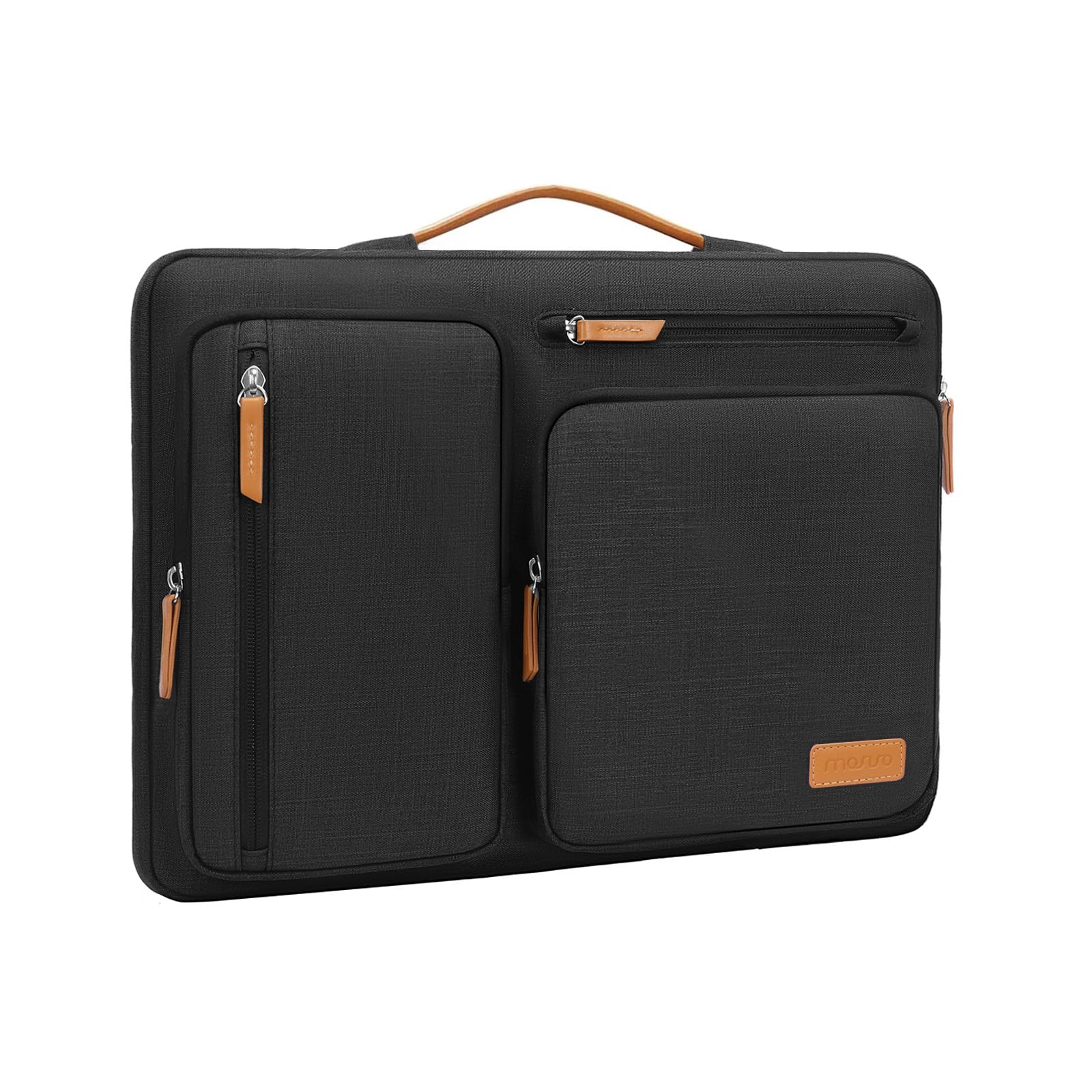 MOSISO 360 Protective Laptop Sleeve | 13.3 Inch Case with Handle - Black