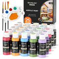 Shuttle Art Acrylic Paint Set – 25 Vintage Colors for Canvas & Rocks