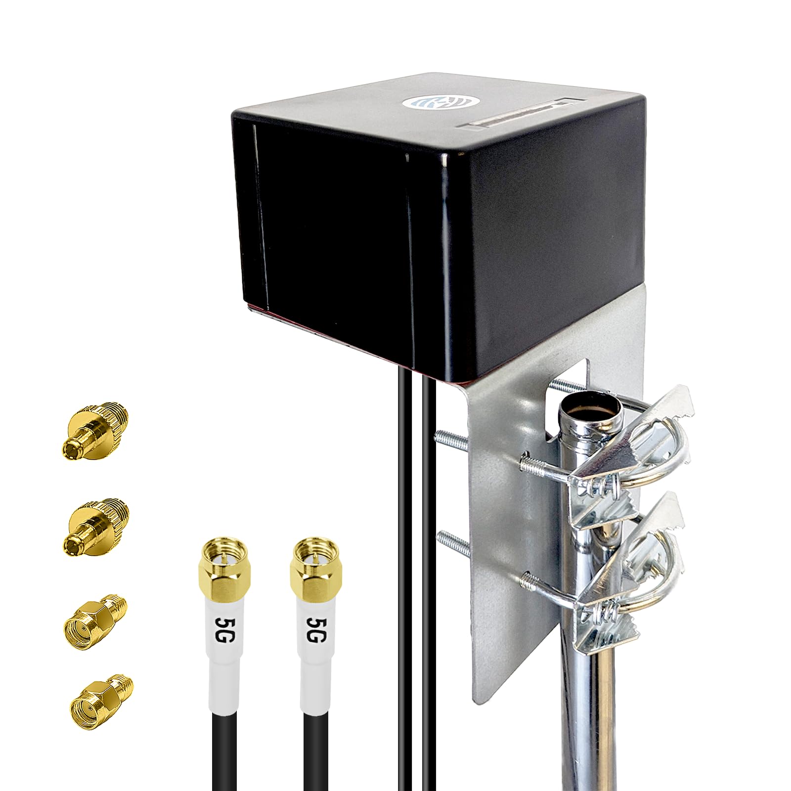 Maswell 5G Outdoor 2X2 MIMO Antenna | 6dBi 600-8000MHz for Home & Motorhome