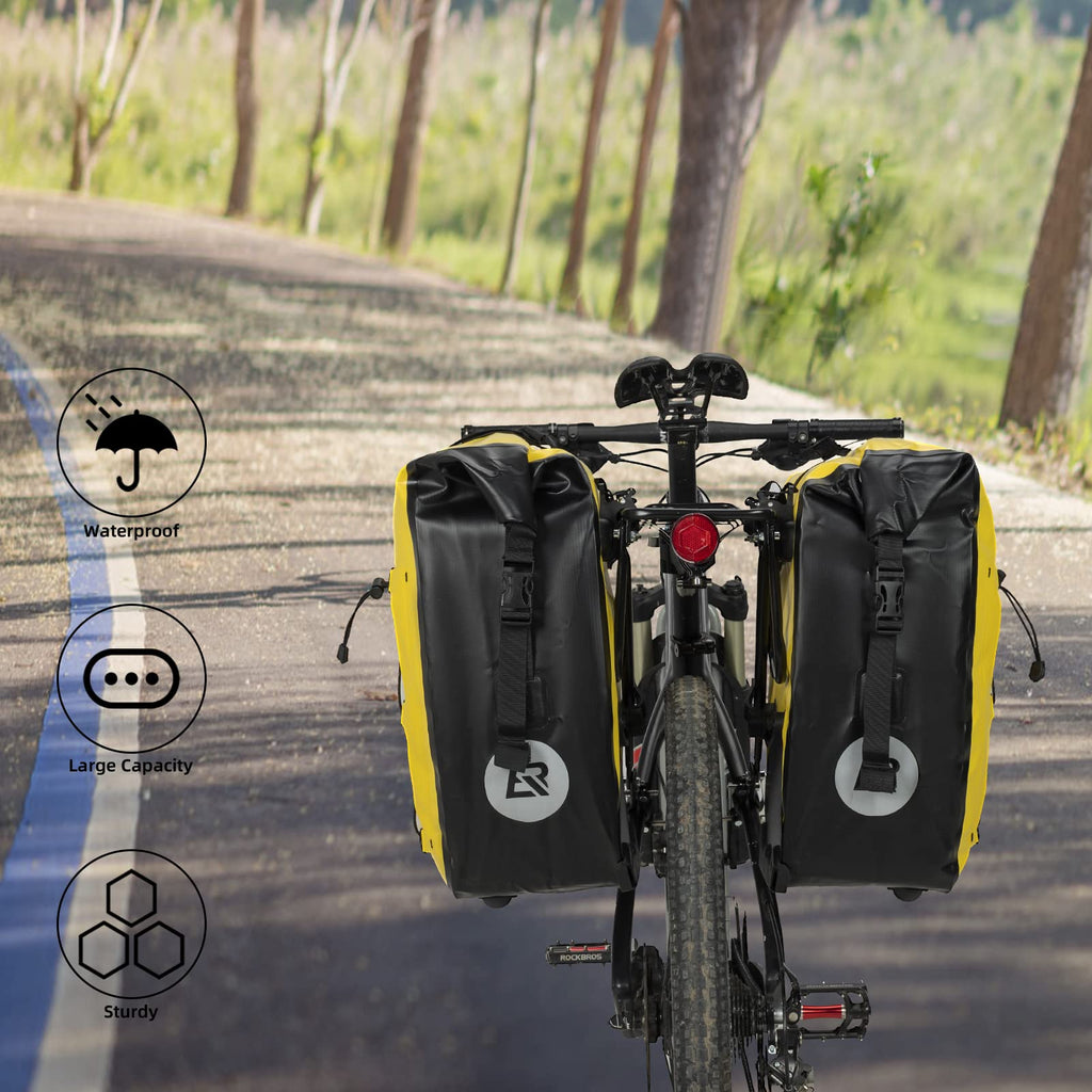ROCKBROS Bike Pannier Bag | 25L-32L Waterproof Rear Rack Bicycle Bag