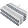VIVOTE Hand Towel for Bathroom Large Hand Towels with Hanging Loop Grey