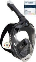 Cressi Bali Full Face Snorkel Mask – Anti-Fog Silicone with Camera Mount