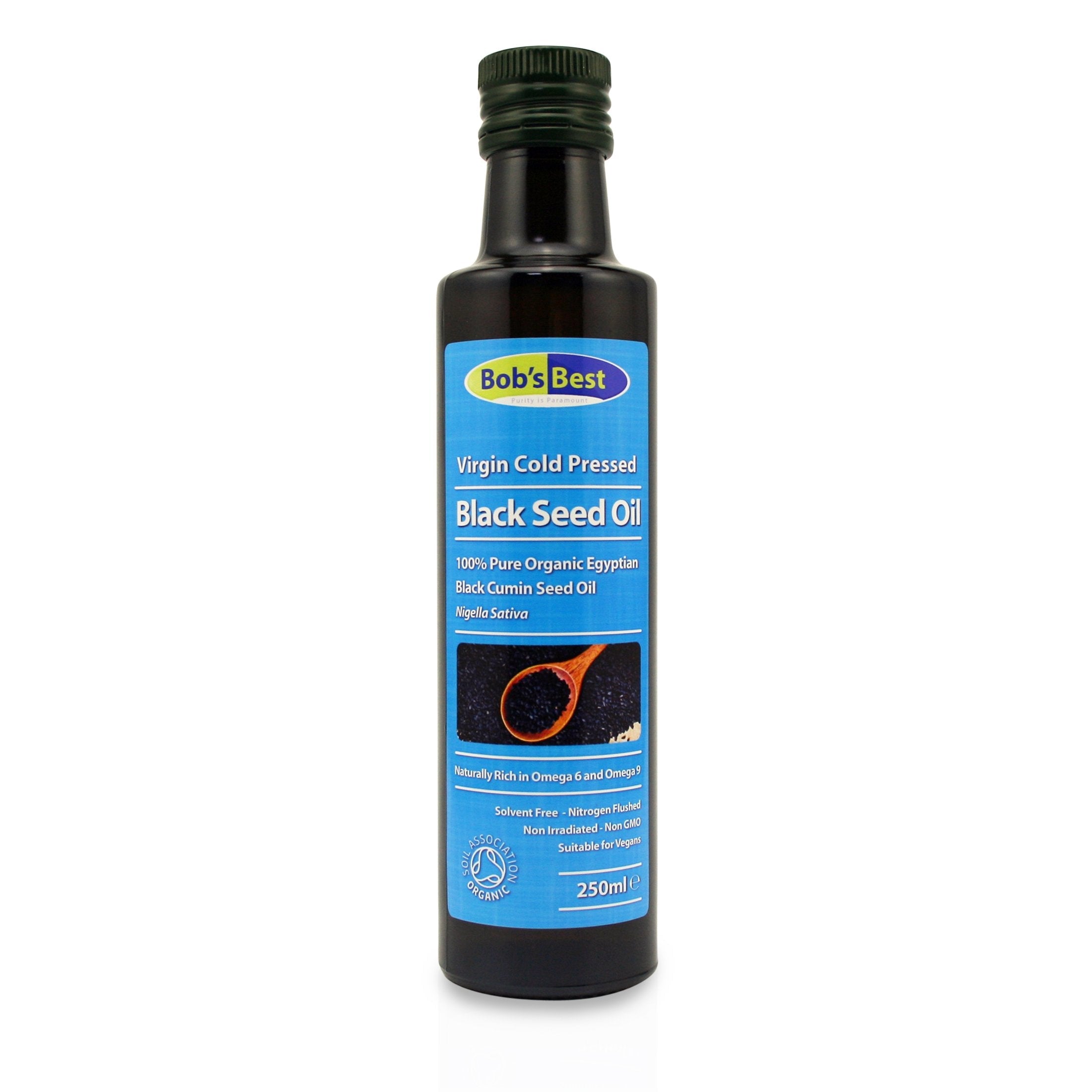 Bob's Best Organic Black Seed Oil – 100% Pure Cold-Pressed Egyptian – 250ml