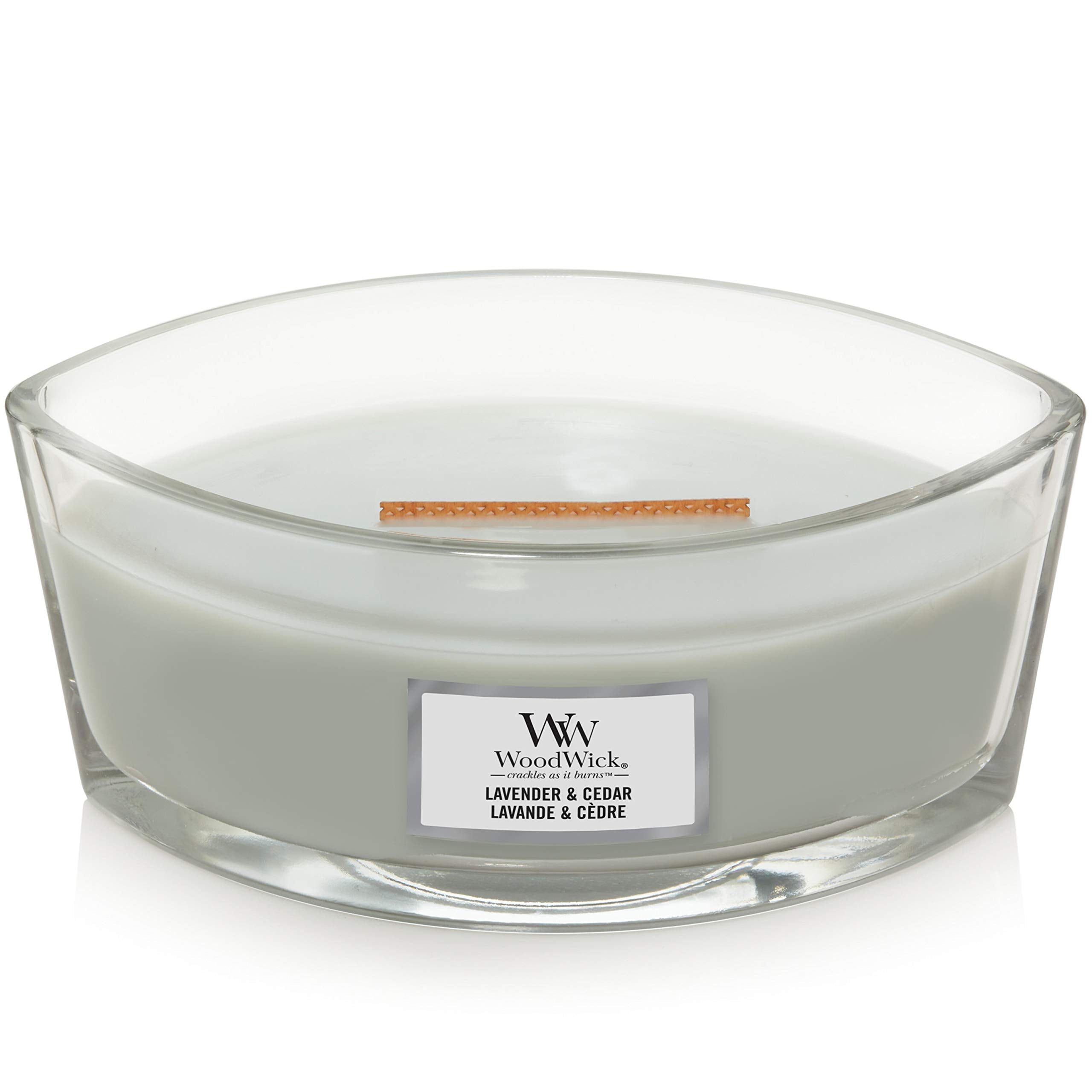 WoodWick Lavender & Cedar Ellipse Scented Candle with Crackling Wick