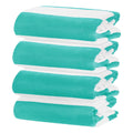 M METERXITY 4-Pack Large Stripe Beach Towels 30x60in Turquoise - image 1