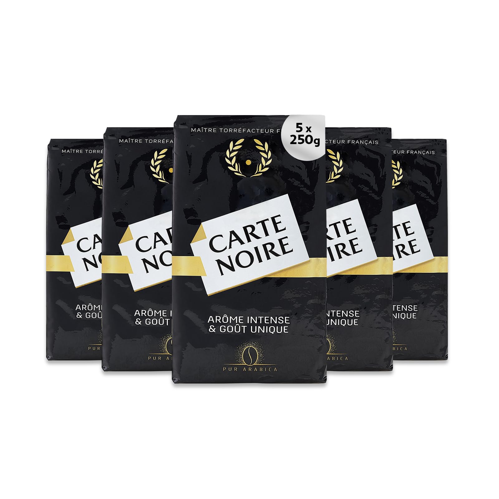 Carte Noire Classique Ground Coffee | 100% Pure Arabica | 250g (Pack of 5)