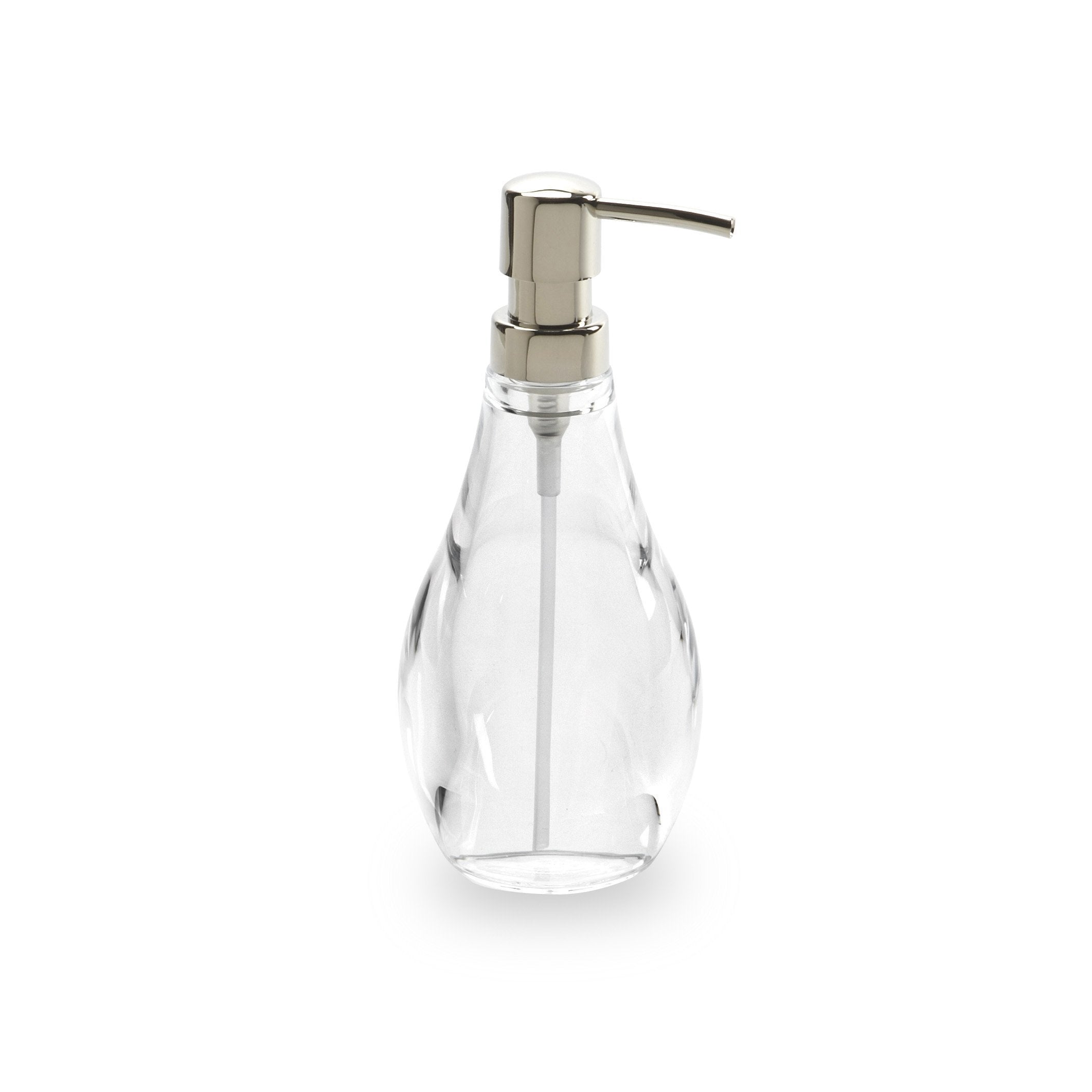 Umbra Droplet Soap Dispenser – Clear Acrylic Pump for Bathroom & Kitchen