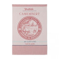 Coucke Camembert Cheese Kitchen Towel – Red Cotton Jacquard, 20x30"