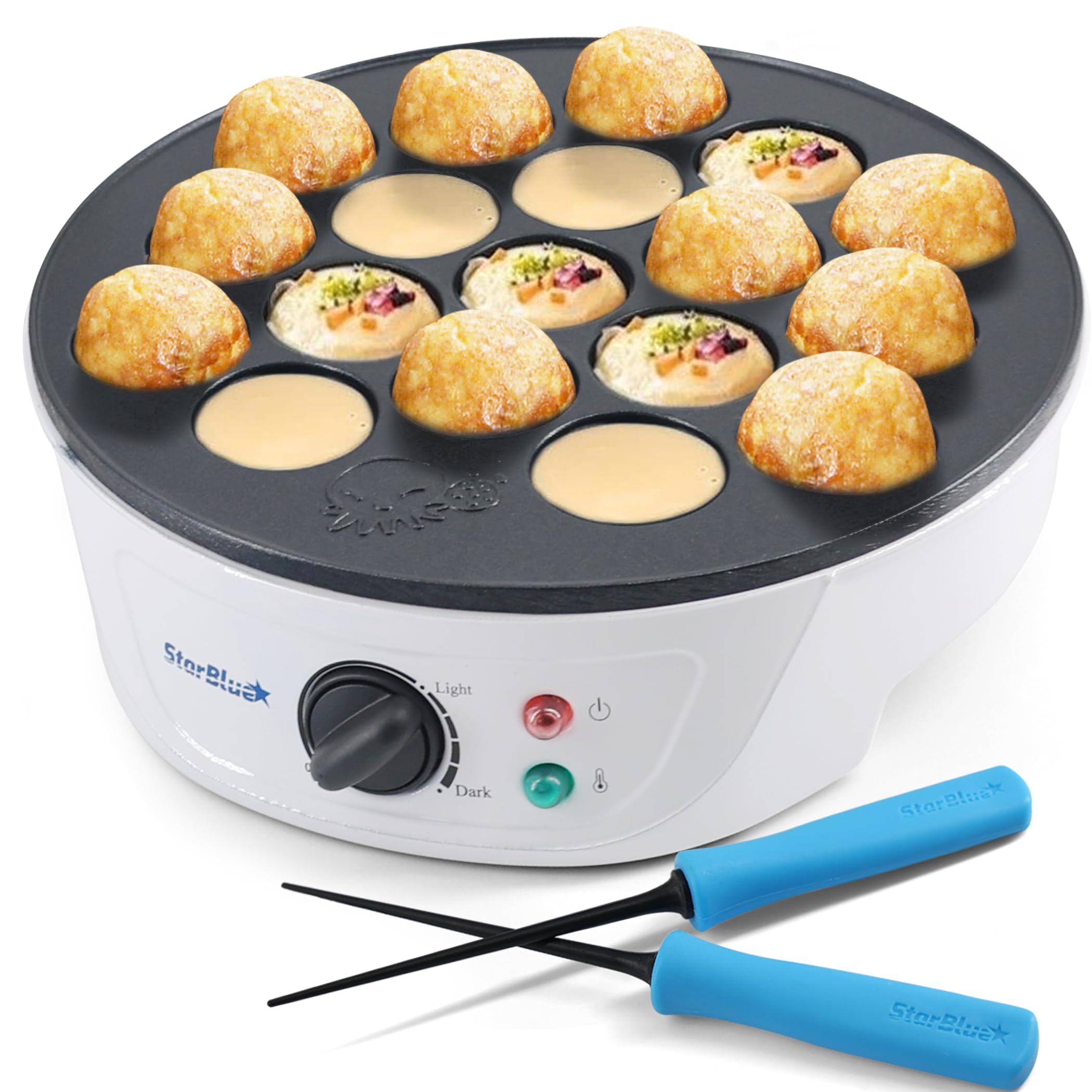 StarBlue Takoyaki Maker – 18 Hole Electric Pan with Temperature Control