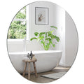 Dripex 60cm Frameless Round Mirror | Wall Mounted Bathroom Mirror