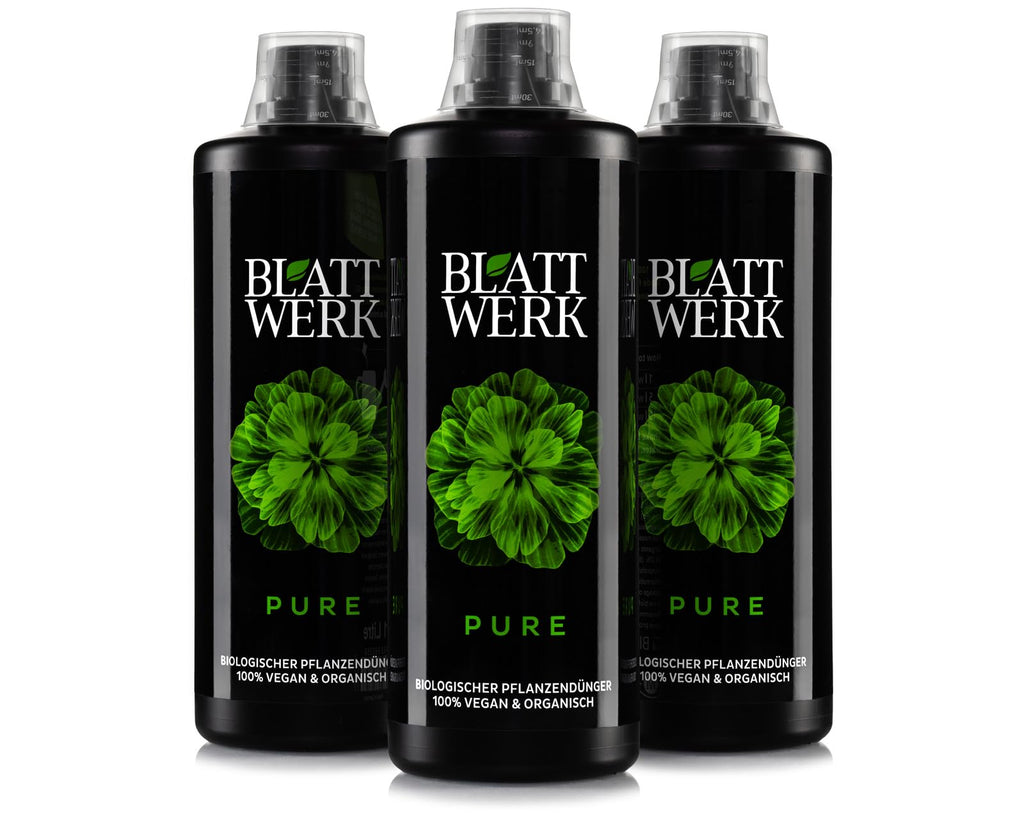 BLATTWERK Pure Organic Liquid Fertiliser | 3x1000ml Vegan Plant Food