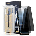 Magic John iPhone 17 Pro Privacy Screen Protector - 2 Pack Tempered Glass