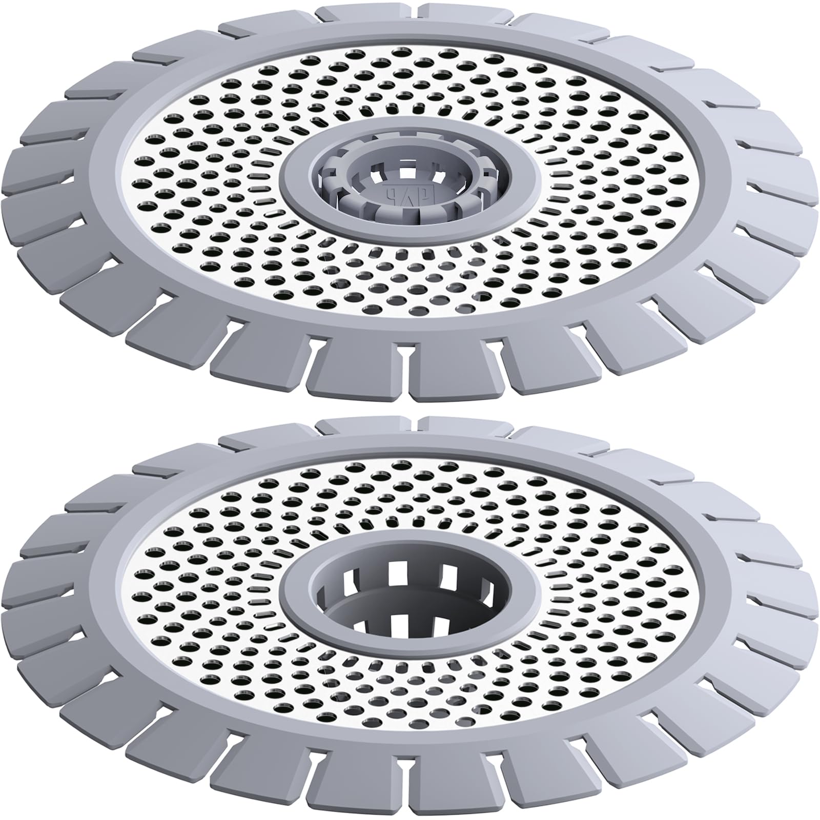 Shower Drain Hair Catcher – Stainless Steel & Silicone, 4.3"