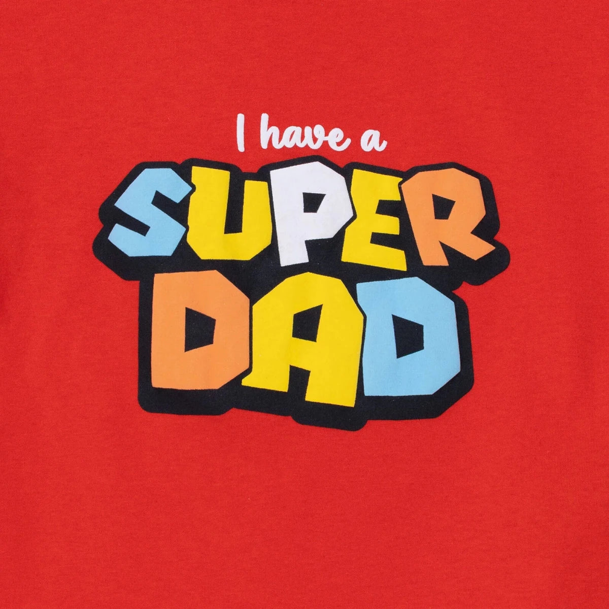 HelloBaby Boys T-shirt Slogan I Love Dad Print Crew Neck Short Sleeve - Red