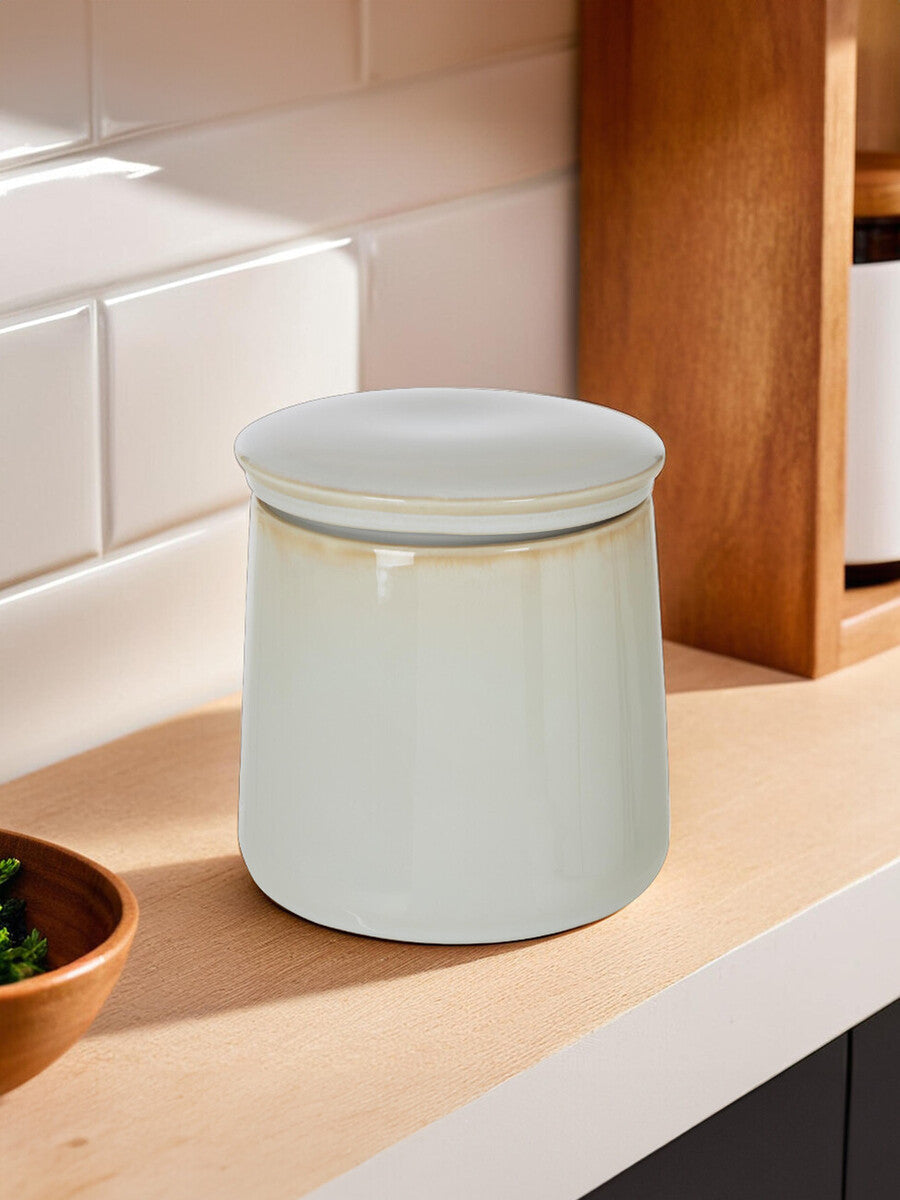 Orsina Juna Purple Canister – Modern Glossy Storage Jar with Lid