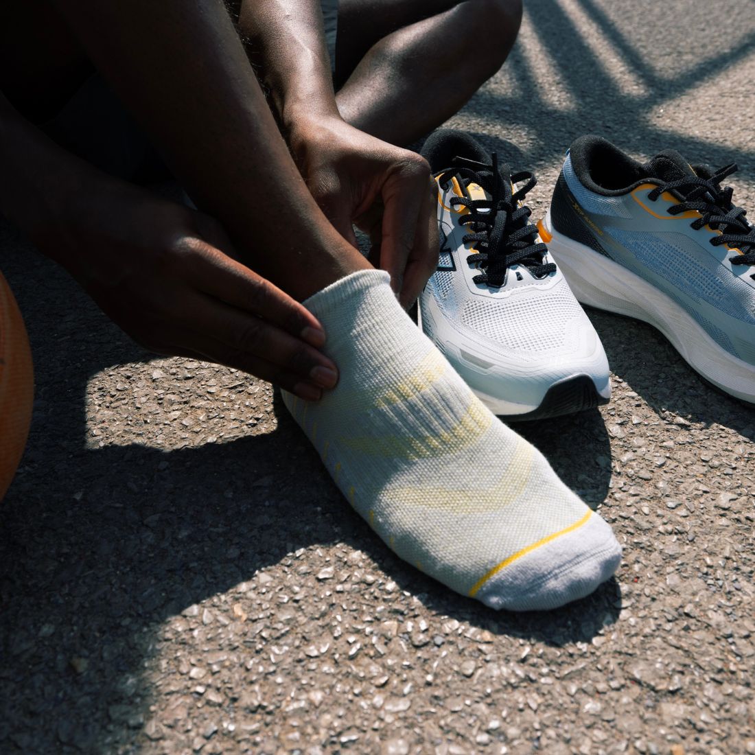 Swole Panda Grey Performance Trainer Socks | Bamboo Cushioned Athletic Socks