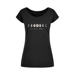Gothic Attitude It's Just A Phase Women's Wide Neck Cotton T-Shirt