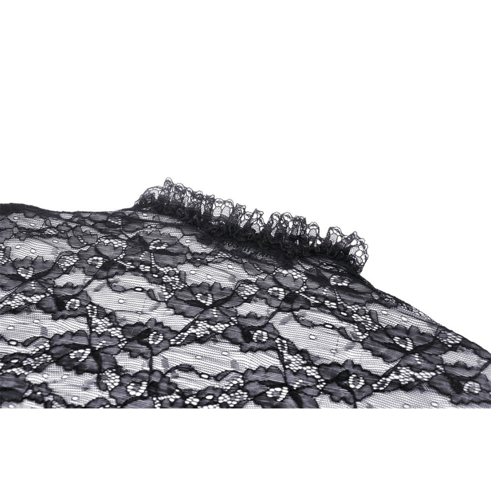 Dark in Love Belladonna Black Lace Bell Sleeve Goth Shrug Bolero