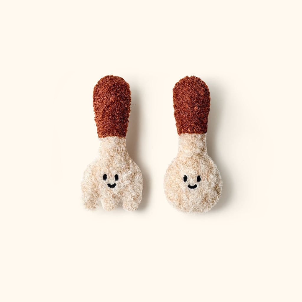 Woollen Brooch – Handcrafted Spoon and Fork Pin by LuLuFun Studio