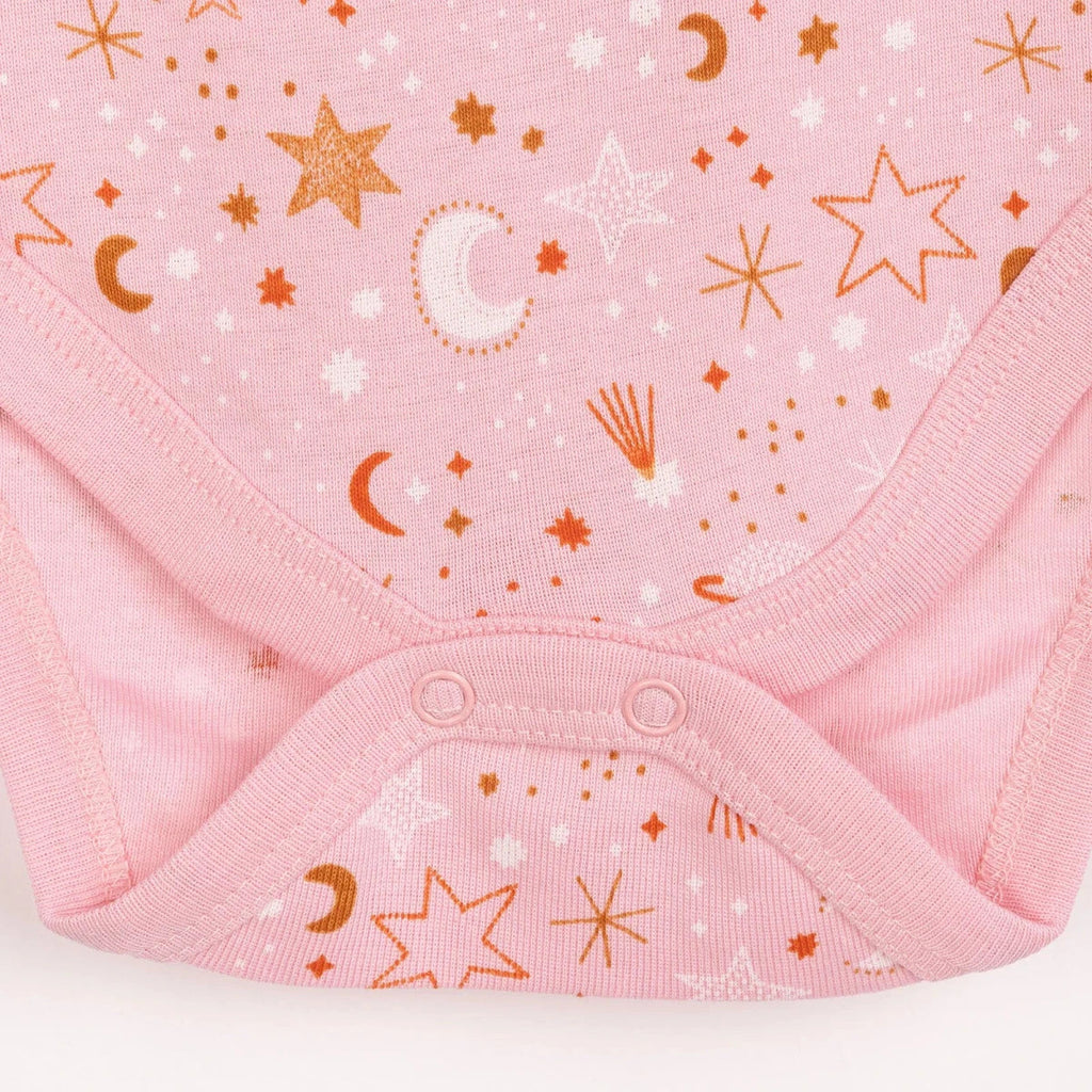 HelloBaby 2-Pack Short Sleeve Bodysuits Girls - Pink