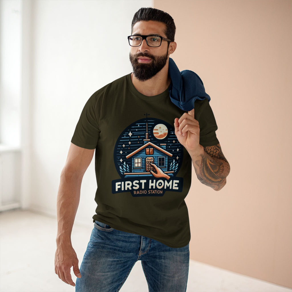 First Home Radio Station Graphic Tee - Celebrate Unity and Nostalgia