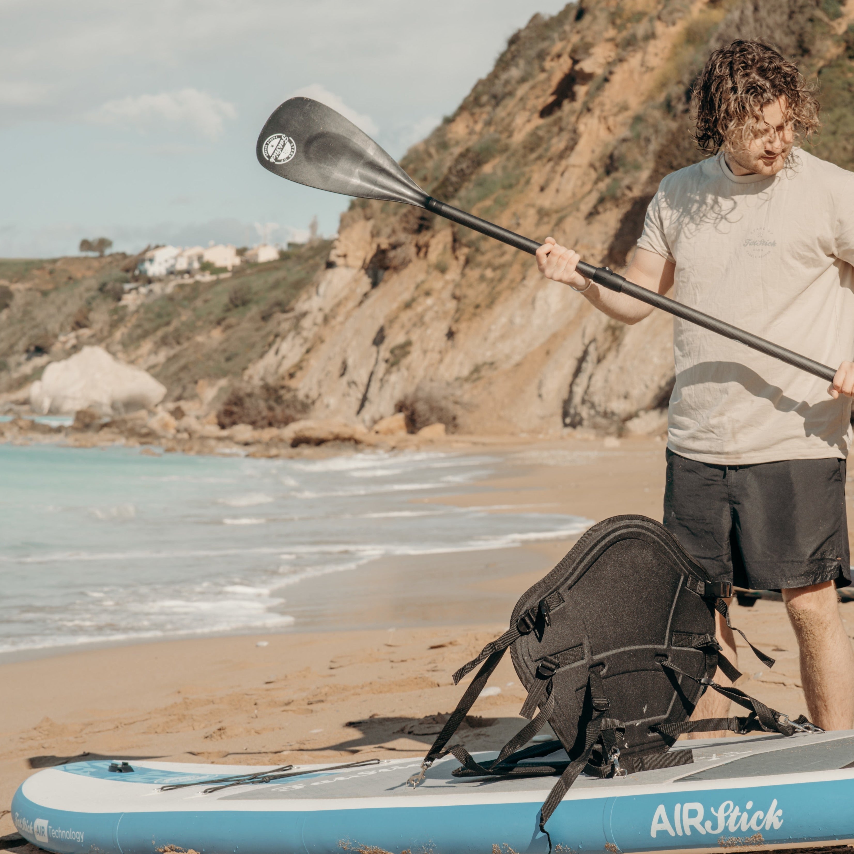 FatStick AirStick 10'6 Inflatable Stand Up Paddle Board Kayak Hybrid