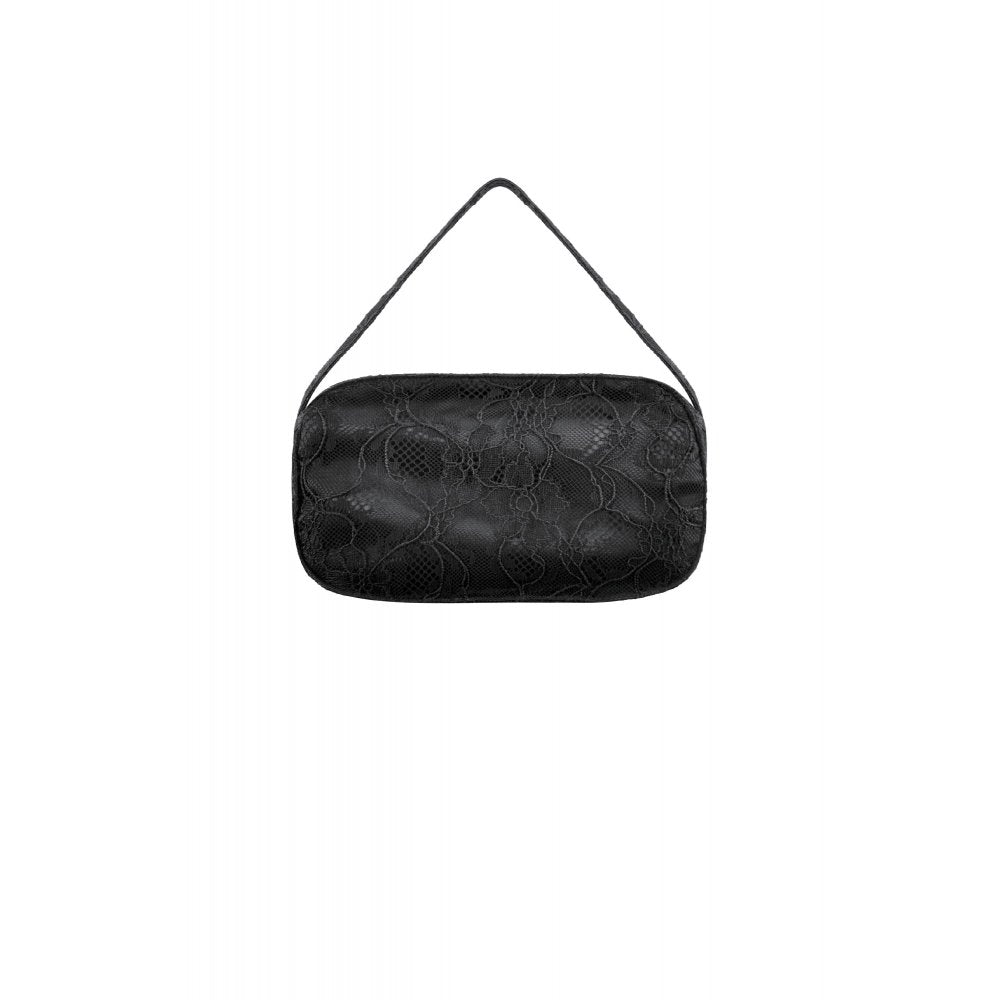 Dark In Love Victoria Mini Handbag – Black Lace & Satin Goth Bag