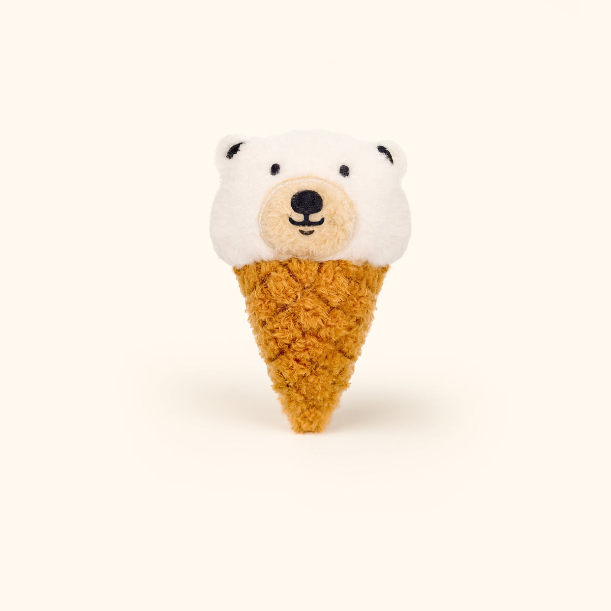 LuLuFun Studio White Teddy Bear Bag Charm – Sherpa Plush Keychain