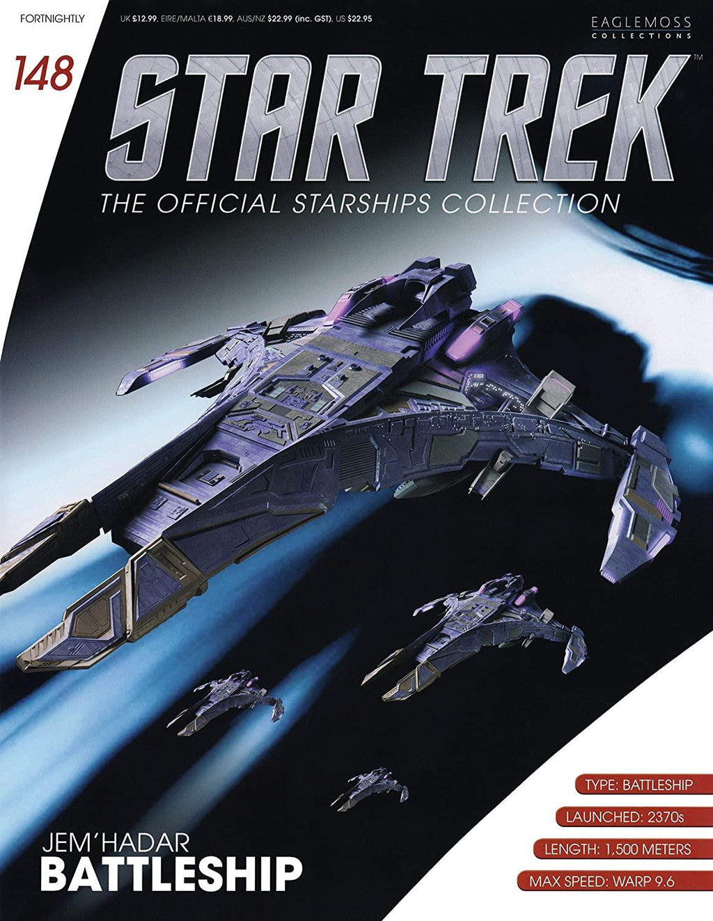 #148 Jem'Hadar Battleship Model Diecast Ship STDC148 (Eaglemoss / Star Trek)