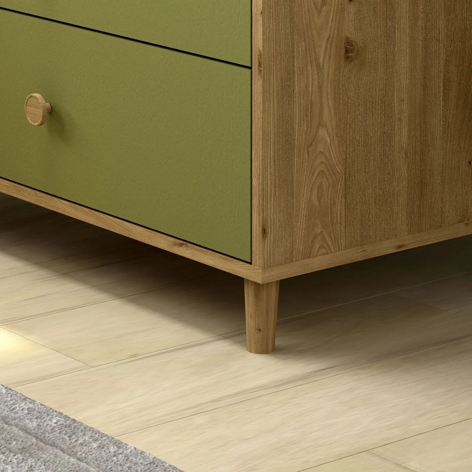 Shefa Kids 890 Changing Dresser - Pistachio Green