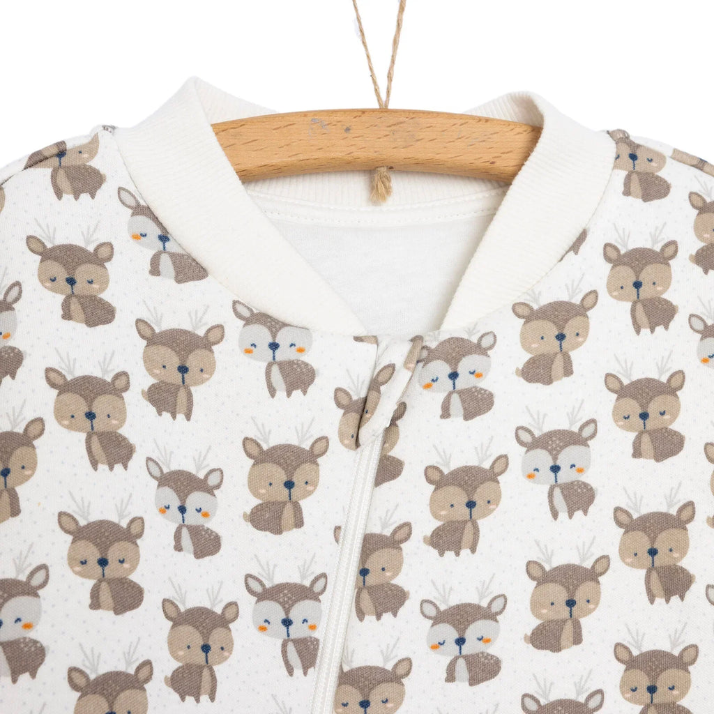 Little Plane Sleepsuit Baby Boy - Ecru
