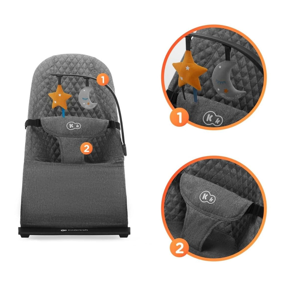 Kinderkraft Mimi Bouncer with toy bar
