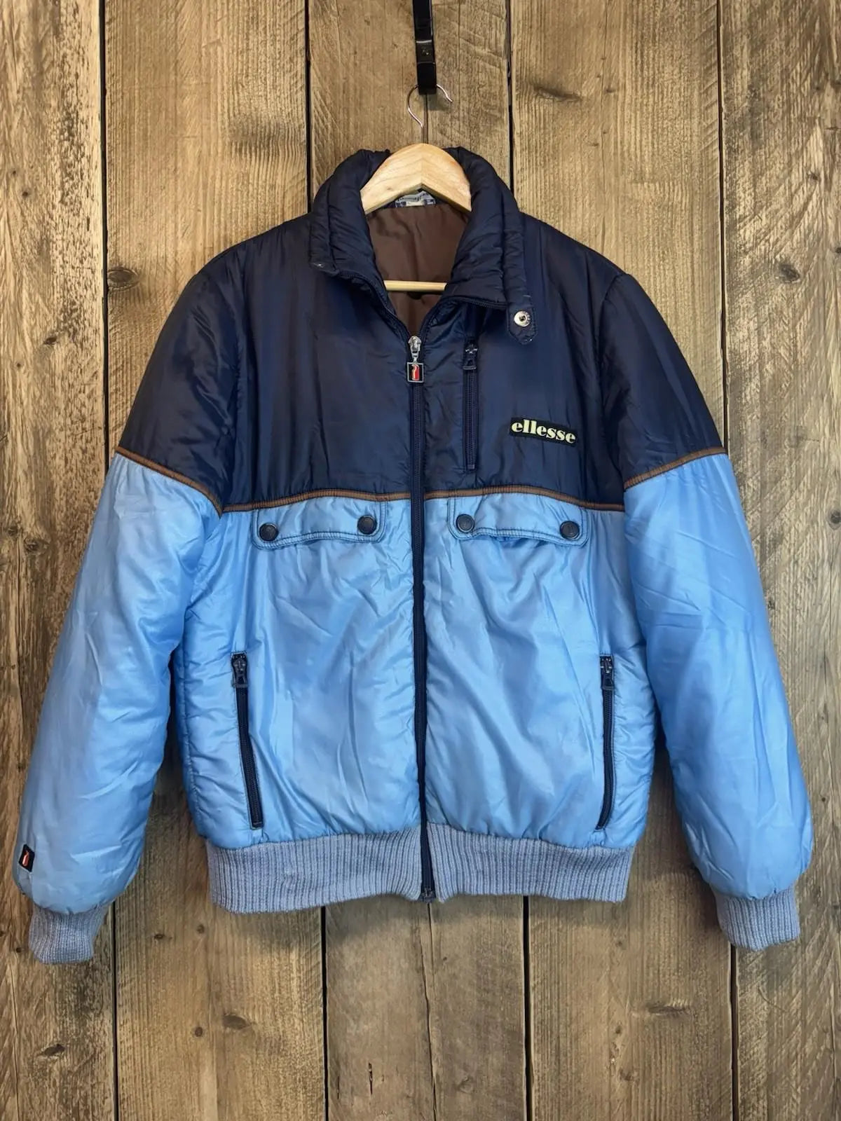 A Original Vintage Ellese Ski Jacket Coat Mens Large Penguin Logo 1968-75 Rare