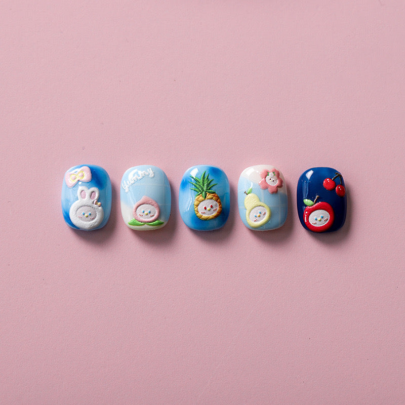Fruit Garden Nail Deco Stickers | LuLuFun Studio Cute Manicure Decals