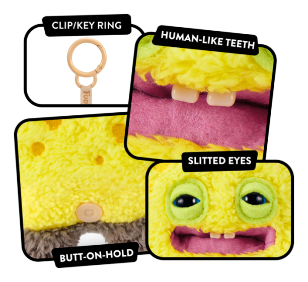 Fuggler x SpongeBob SquarePants 5-inch Plush Keyring - Random Assortment