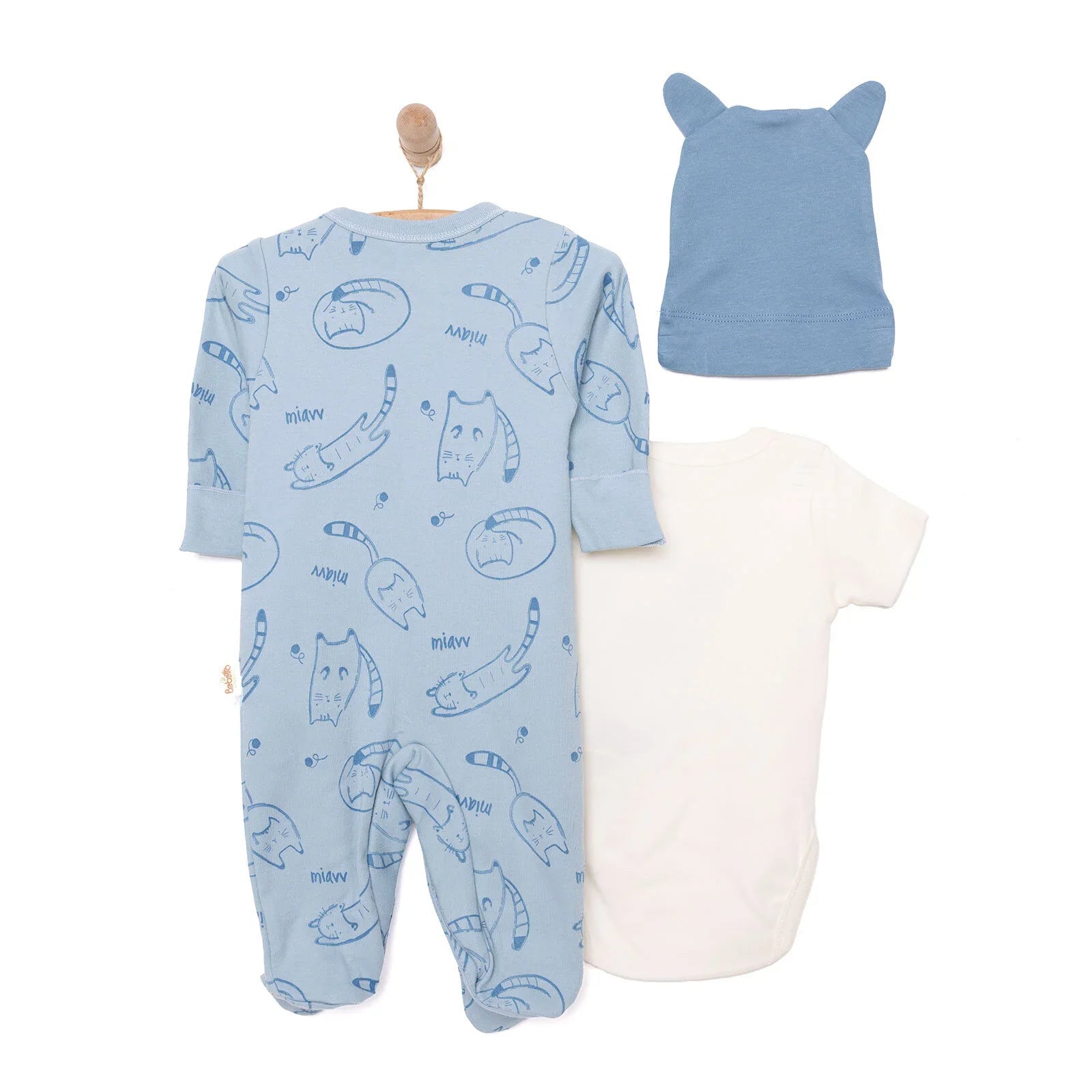 Bebetto Organic  Unisex Jumpsuit - Indigo