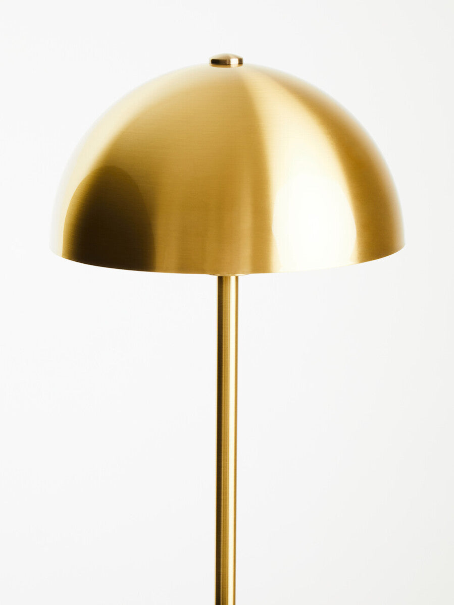 Orsina Murdoch Brushed Brass Table Lamp with Black Marble Base