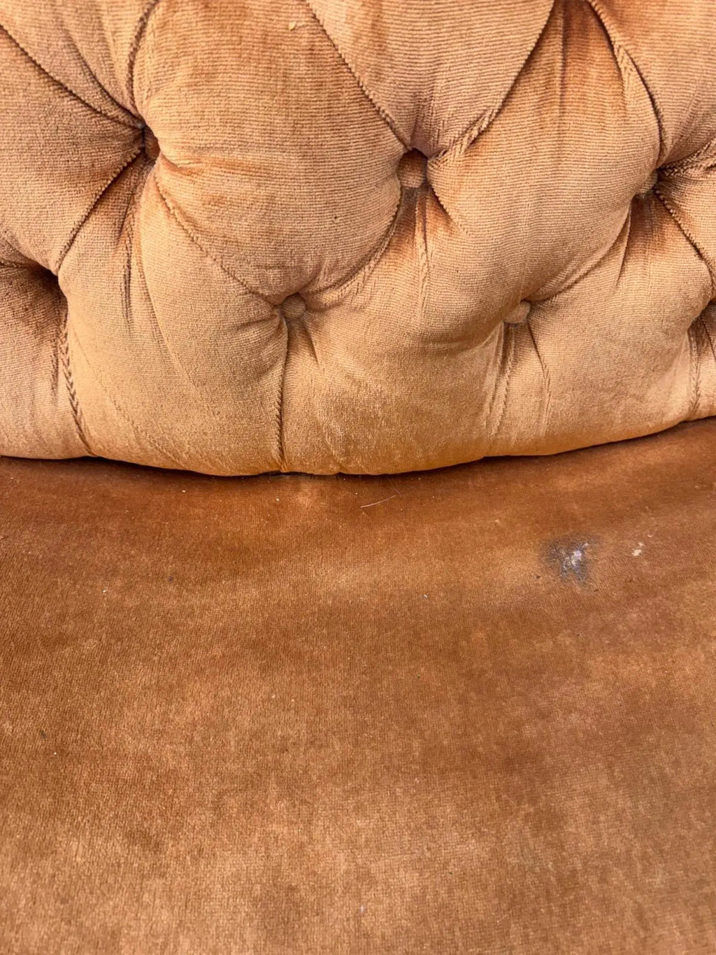 Victorian Rosewood Sofa 3 Seater Button Back Couch Lounge Seating Settee
