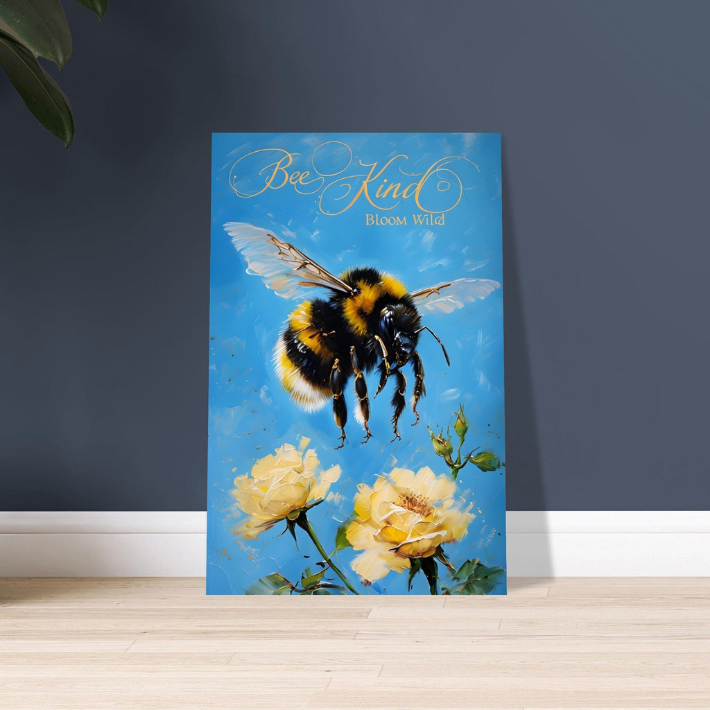 Bumblebee Flight Art Print – Vibrant Nature-Inspired Poster