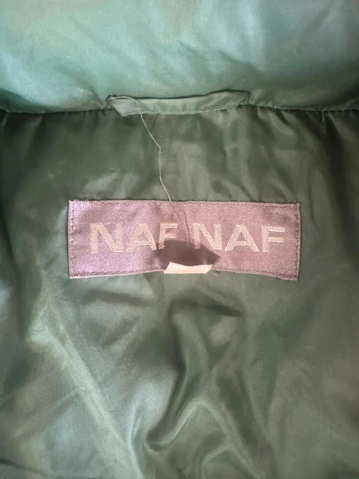 Rare vintage Naf Naf puffer Jacket body warmer Gilet XL 1990s